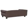 Cama para perros de cuero sintético marrón 95x55x30 cm de vidaXL, Camas para perros - Ref: Foro24-171819, Precio: 83,80 €, De...