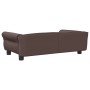 Cama para perros de cuero sintético marrón 95x55x30 cm de vidaXL, Camas para perros - Ref: Foro24-171819, Precio: 84,92 €, De...