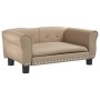 Cama para perros de cuero sintético color capuchino 70x45x30 cm de vidaXL, Camas para perros - Ref: Foro24-171835, Precio: 67...