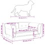Cama para perros de cuero sintético color capuchino 70x45x30 cm de vidaXL, Camas para perros - Ref: Foro24-171835, Precio: 67...