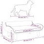 Cama para perros de tela gris oscuro 70x40x24 cm de vidaXL, Camas para perros - Ref: Foro24-171947, Precio: 60,57 €, Descuent...