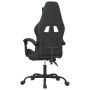 Silla gaming con reposapiés cuero sintético negro en Sillas gaming | Comprar online en Foru.es