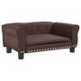 Cama para perros de cuero sintético marrón 70x45x30 cm de vidaXL, Camas para perros - Ref: Foro24-171833, Precio: 66,55 €, De...