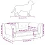 Cama para perros de cuero sintético marrón 70x45x30 cm de vidaXL, Camas para perros - Ref: Foro24-171833, Precio: 64,99 €, De...