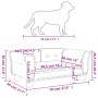 Cama para perros de cuero sintético marrón 70x45x30 cm de vidaXL, Camas para perros - Ref: Foro24-171833, Precio: 66,55 €, De...