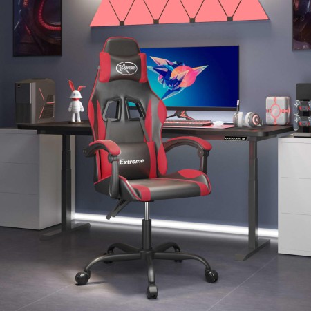 Silla gaming cuero sintético negro y rojo en Sillas gaming | Comprar online en Foru.es