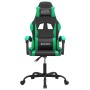 Silla gaming cuero sintético negro y verde en Sillas gaming | Comprar online en Foru.es