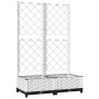 Jardinera con enrejado PP blanco 80x40x121,5 cm en Macetas y jardineras | Comprar online en Foru.es