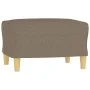 Reposapiés de tela gris taupe 60x50x41 cm de vidaXL, Otomanas - Ref: Foro24-349270, Precio: 54,57 €, Descuento: %