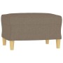 Reposapiés de tela gris taupe 60x50x41 cm de vidaXL, Otomanas - Ref: Foro24-349270, Precio: 54,38 €, Descuento: %