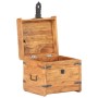 Baúl de madera maciza de acacia 40x40x40 cm de vidaXL, Baúles de almacenamiento - Ref: Foro24-289647, Precio: 143,26 €, Descu...