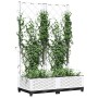 Jardinera con enrejado PP blanco 80x40x121,5 cm en Macetas y jardineras | Comprar online en Foru.es