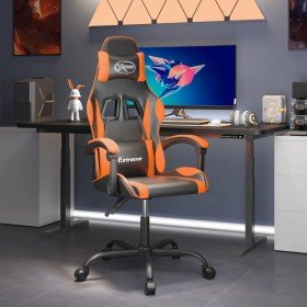 Silla gaming cuero sintético negro y naranja en Sillas gaming | Comprar online en Foru.es