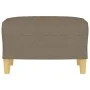 Reposapiés de tela gris taupe 60x50x41 cm de vidaXL, Otomanas - Ref: Foro24-349270, Precio: 54,57 €, Descuento: %