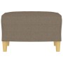 Reposapiés de tela gris taupe 60x50x41 cm de vidaXL, Otomanas - Ref: Foro24-349270, Precio: 54,38 €, Descuento: %