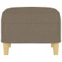Reposapiés de tela gris taupe 60x50x41 cm de vidaXL, Otomanas - Ref: Foro24-349270, Precio: 54,57 €, Descuento: %