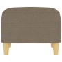 Reposapiés de tela gris taupe 60x50x41 cm de vidaXL, Otomanas - Ref: Foro24-349270, Precio: 54,38 €, Descuento: %