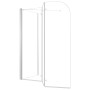 Mampara de ducha de vidrio templado transparente 120x69x130 cm de vidaXL, Puertas de ducha - Ref: Foro24-146227, Precio: 218,...