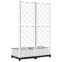 Jardinera con enrejado PP blanco 80x40x121,5 cm en Macetas y jardineras | Comprar online en Foru.es