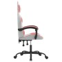 Silla gaming cuero sintético blanco y rosa en Sillas gaming | Comprar online en Foru.es