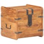 Baúl de madera maciza de acacia 40x40x40 cm de vidaXL, Baúles de almacenamiento - Ref: Foro24-289647, Precio: 143,26 €, Descu...