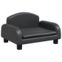 Cama para perros de cuero sintético negra 50x40x30 cm de vidaXL, Camas para perros - Ref: Foro24-171976, Precio: 58,18 €, Des...