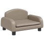 Cama para perros de cuero sintético color capuchino 50x40x30 cm de vidaXL, Camas para perros - Ref: Foro24-171980, Precio: 63...
