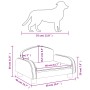Cama para perros de cuero sintético color capuchino 50x40x30 cm de vidaXL, Camas para perros - Ref: Foro24-171980, Precio: 63...