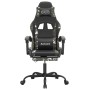 Silla gaming con reposapiés cuero sintético negro camuflaje en Sillas gaming | Comprar online en Foru.es