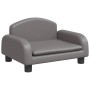 Cama para perros de cuero sintético gris 50x40x30 cm de vidaXL, Camas para perros - Ref: Foro24-171979, Precio: 66,72 €, Desc...