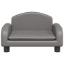 Cama para perros de cuero sintético gris 50x40x30 cm de vidaXL, Camas para perros - Ref: Foro24-171979, Precio: 66,72 €, Desc...