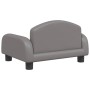 Cama para perros de cuero sintético gris 50x40x30 cm de vidaXL, Camas para perros - Ref: Foro24-171979, Precio: 66,72 €, Desc...