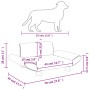 Cama para perros de cuero sintético gris 70x45x28 cm de vidaXL, Camas para perros - Ref: Foro24-172004, Precio: 71,12 €, Desc...
