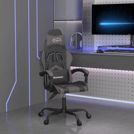 Silla gaming cuero sintético negro y gris en Sillas gaming | Comprar online en Foru.es