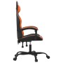 Silla gaming cuero sintético negro y naranja en Sillas gaming | Comprar online en Foru.es