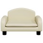 Cama para perros de cuero sintético crema 50x40x30 cm de vidaXL, Camas para perros - Ref: Foro24-171977, Precio: 65,63 €, Des...
