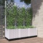 Jardinera con enrejado PP blanco 120x40x136 cm en Macetas y jardineras | Comprar online en Foru.es