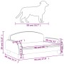 Cama para perros de cuero sintético gris 70x45x30 cm de vidaXL, Camas para perros - Ref: Foro24-171968, Precio: 78,84 €, Desc...