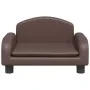Cama para perros de cuero sintético marrón 50x40x30 cm de vidaXL, Camas para perros - Ref: Foro24-171978, Precio: 65,44 €, De...