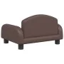 Cama para perros de cuero sintético marrón 50x40x30 cm de vidaXL, Camas para perros - Ref: Foro24-171978, Precio: 65,44 €, De...