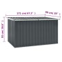 Caja de almacenaje para jardín gris 171x99x93 cm de vidaXL, Cajas de almacenaje para exteriores - Ref: Foro24-46270, Precio: ...