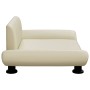 Cama para perros de cuero sintético crema 70x45x28 cm de vidaXL, Camas para perros - Ref: Foro24-172002, Precio: 70,77 €, Des...