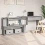 Escritorio esquina madera contrachapada gris Sonoma 200x50x76cm de vidaXL, Escritorios - Ref: Foro24-815424, Precio: 96,73 €,...