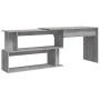 Escritorio esquina madera contrachapada gris Sonoma 200x50x76cm de vidaXL, Escritorios - Ref: Foro24-815424, Precio: 98,43 €,...