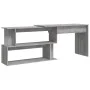 Escritorio esquina madera contrachapada gris Sonoma 200x50x76cm de vidaXL, Escritorios - Ref: Foro24-815424, Precio: 96,73 €,...