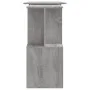 Escritorio esquina madera contrachapada gris Sonoma 200x50x76cm de vidaXL, Escritorios - Ref: Foro24-815424, Precio: 96,73 €,...