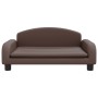 Cama para perros de cuero sintético marrón 70x45x30 cm de vidaXL, Camas para perros - Ref: Foro24-171967, Precio: 71,41 €, De...