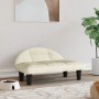 Cama para perros de terciopelo crema 70x52x30 cm de vidaXL, Camas para perros - Ref: Foro24-171944, Precio: 63,07 €, Descuent...