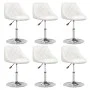 Sillas de comedor 6 unidades cuero sintético blanco de vidaXL, Sillas de comedor - Ref: Foro24-3088645, Precio: 343,91 €, Des...