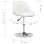 Sillas de comedor 6 unidades cuero sintético blanco de vidaXL, Sillas de comedor - Ref: Foro24-3088645, Precio: 343,91 €, Des...